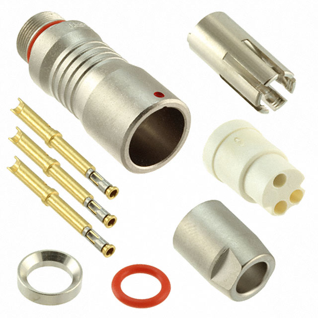 CONN RCPT FMALE 3POS GOLD CRIMP
