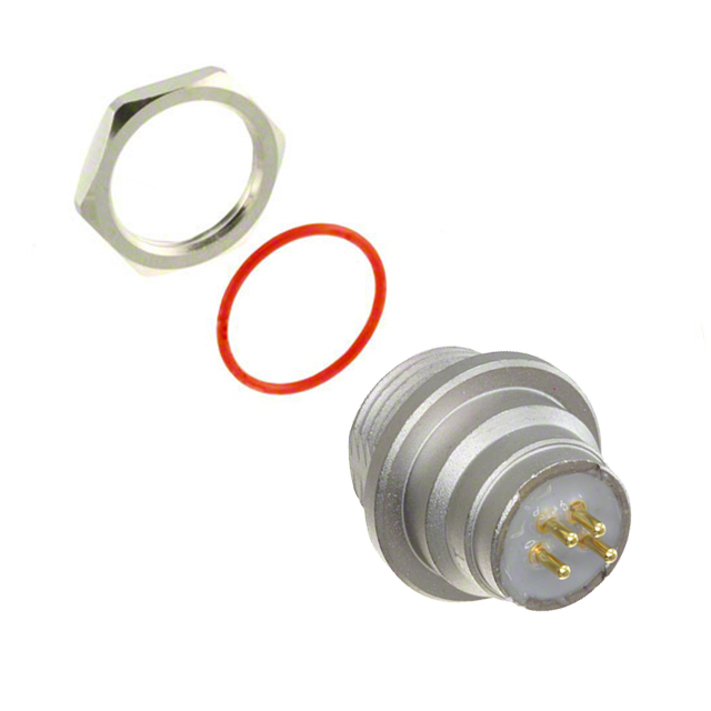 CONN RCPT MALE 4POS GOLD SOLDER