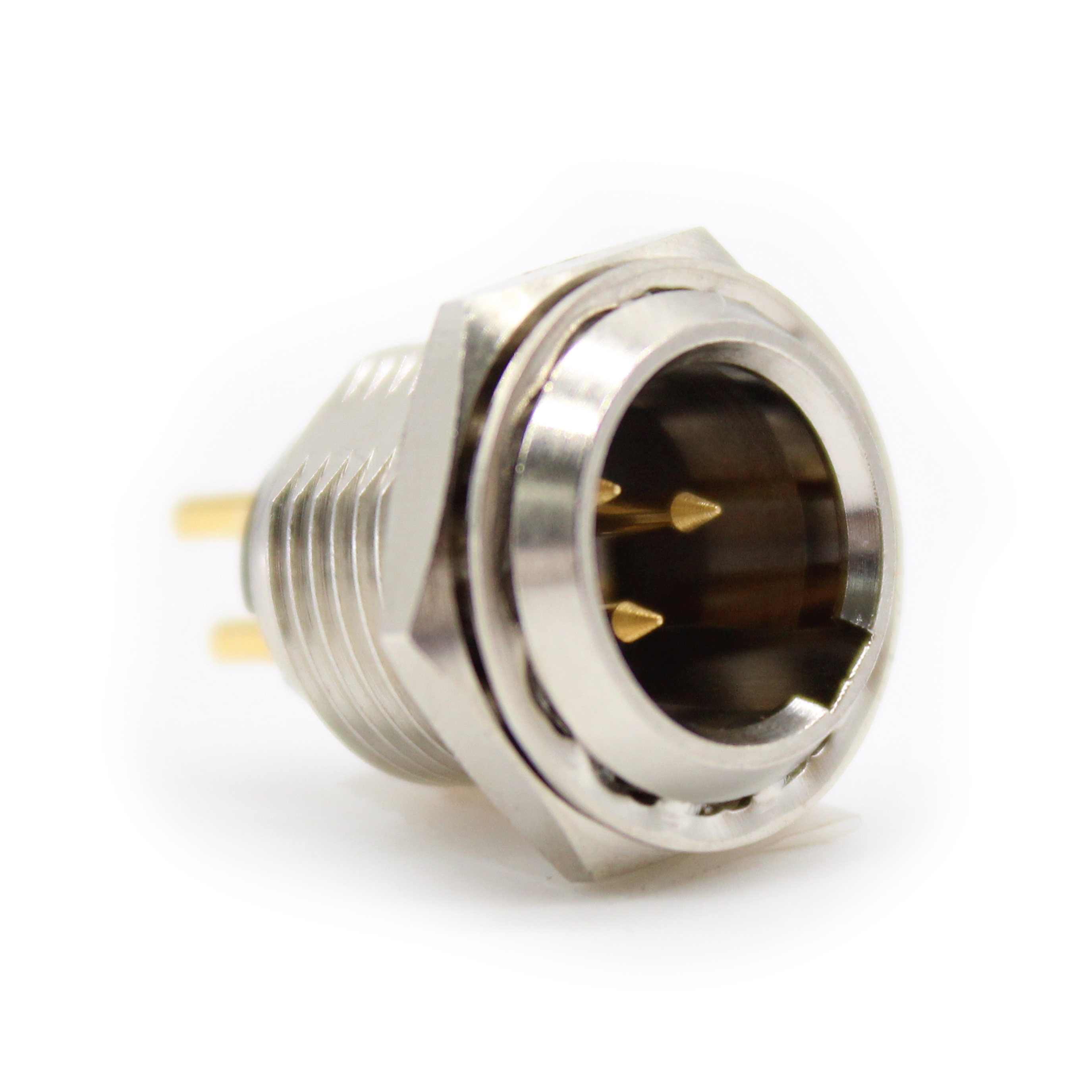 CONN RCPT MALE MINI XLR 3POS SLD
