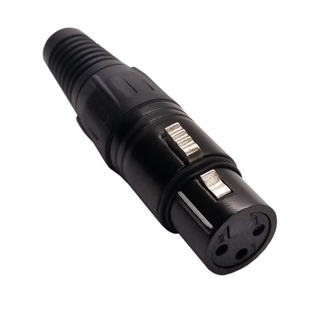 CONN PLUG FMALE XLR 3POS SILVER