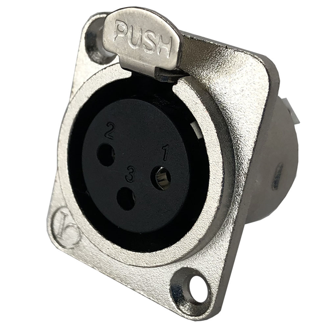CONN RCPT FMALE XLR 3POS SOLDER