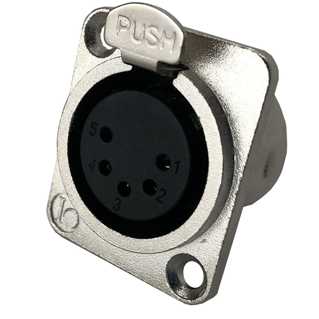 CONN RCPT FMALE XLR 5POS SOLDER