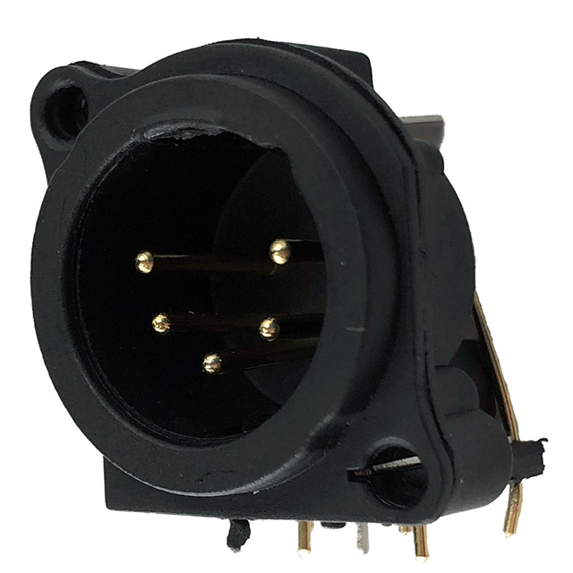 CONN RCPT MALE XLR 5POS SOLDER