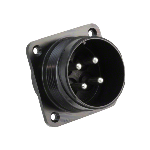 CONN RCPT MALE 4P SOLDER CUP