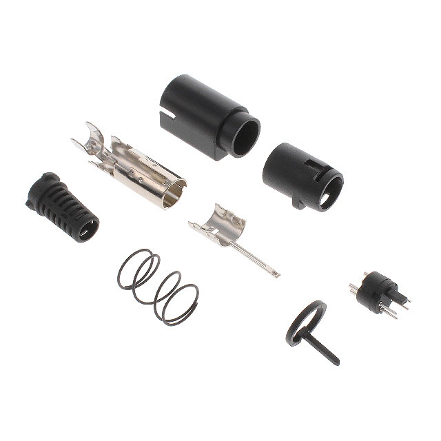CONN PLUG MALE MINI DIN 4POS SLD