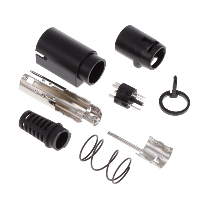 CONN PLUG MALE MINI DIN 5POS SLD