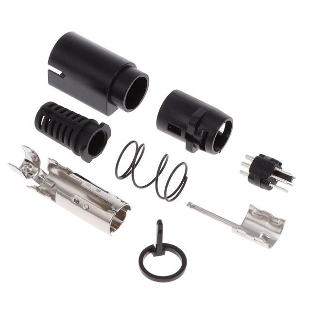 CONN PLUG MALE MINI DIN 6POS SLD