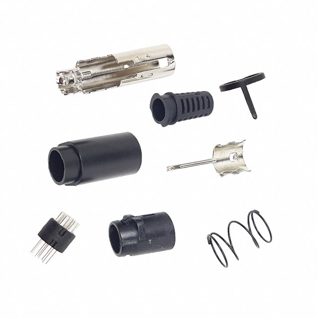 CONN PLUG MALE MINI DIN 8POS SLD