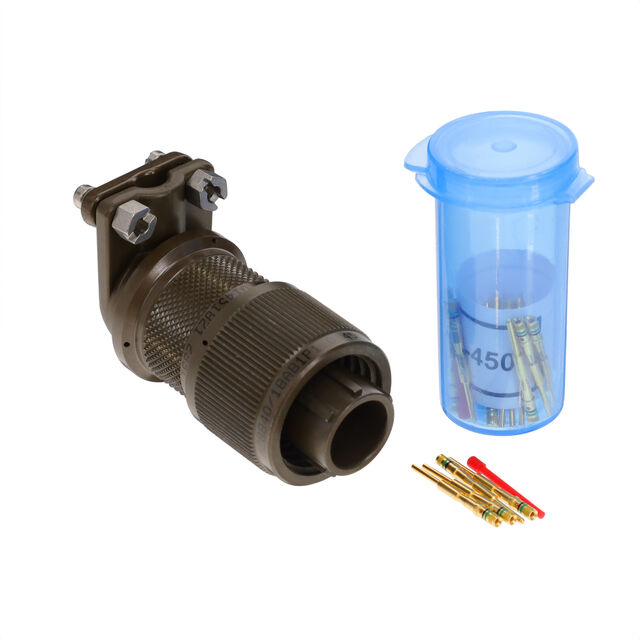 CONN, PLUG WITH 90DEG STRAIN REL