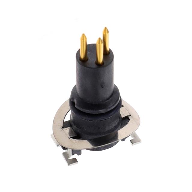 CONN MALE INSERT 3POS GOLD SLDR