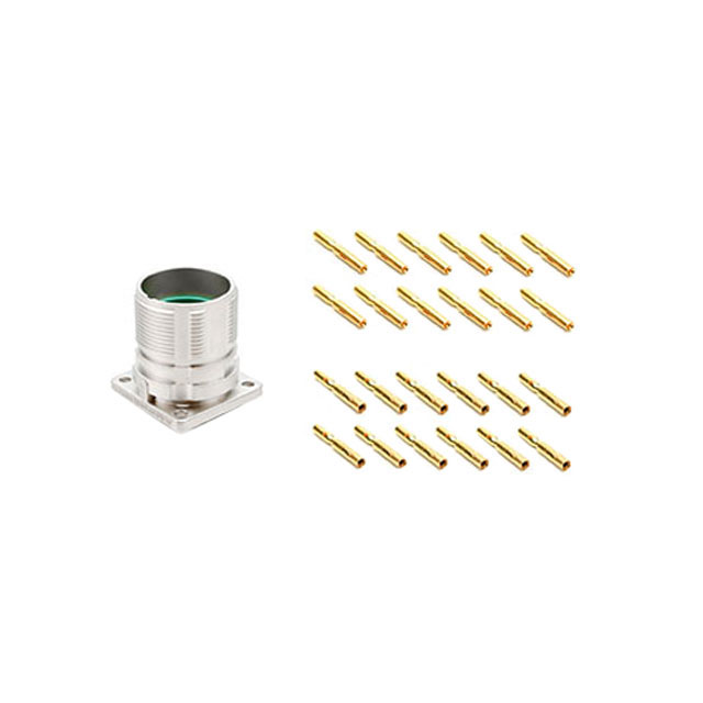 CONN RCPT MALE 12POS GOLD CRIMP