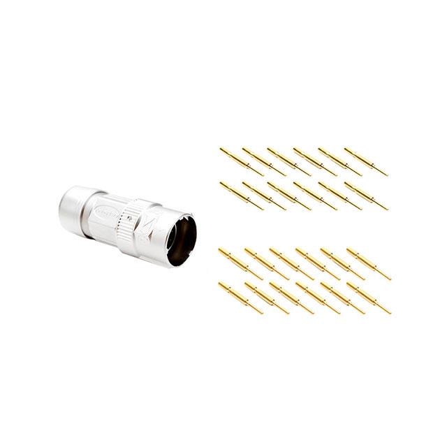CONN PLUG MALE 12POS GOLD CRIMP