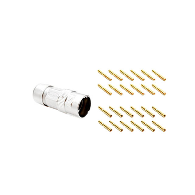 CONN PLUG FMALE 12POS GOLD CRIMP