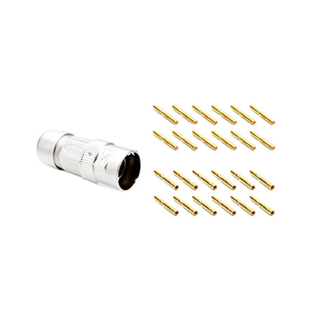CONN PLUG FMALE 12POS GOLD CRIMP