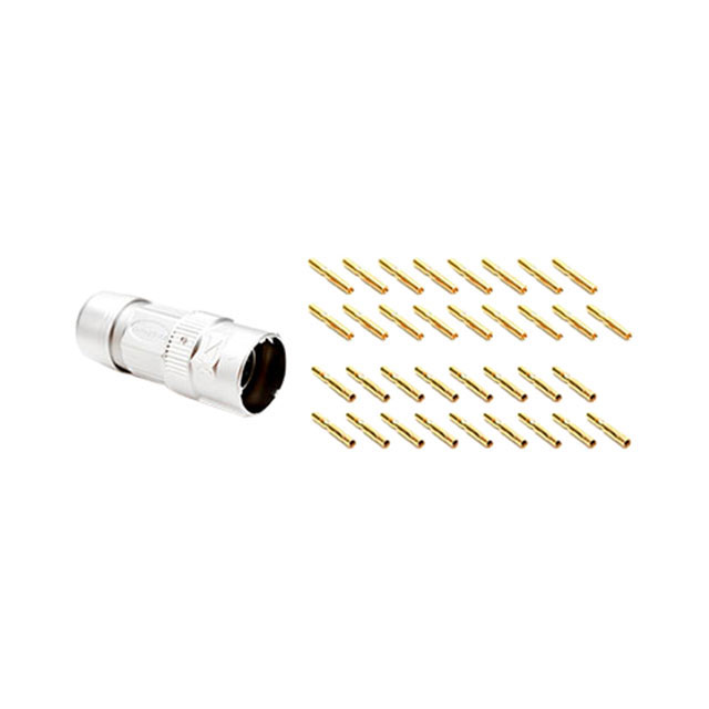 CONN PLUG FMALE 17POS GOLD CRIMP