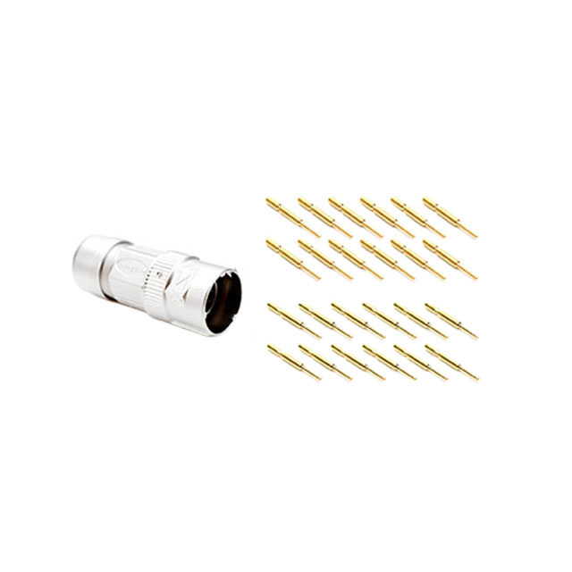 CONN PLUG MALE 12POS GOLD CRIMP