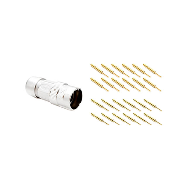 CONN PLUG MALE 12POS GOLD CRIMP