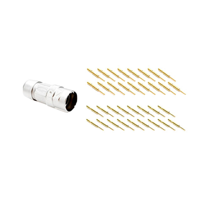 CONN PLUG MALE 17POS GOLD CRIMP