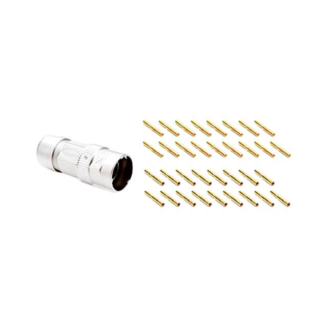 CONN PLUG FMALE 17POS GOLD CRIMP