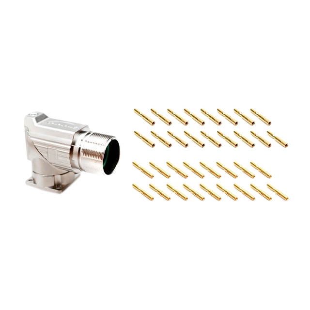 CONN RCPT FMALE 17POS GOLD CRIMP