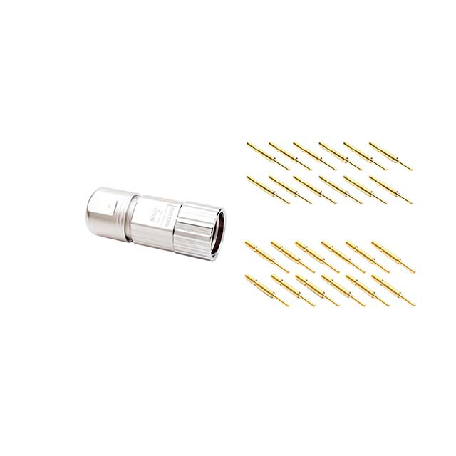 CONN PLUG MALE 12POS GOLD CRIMP