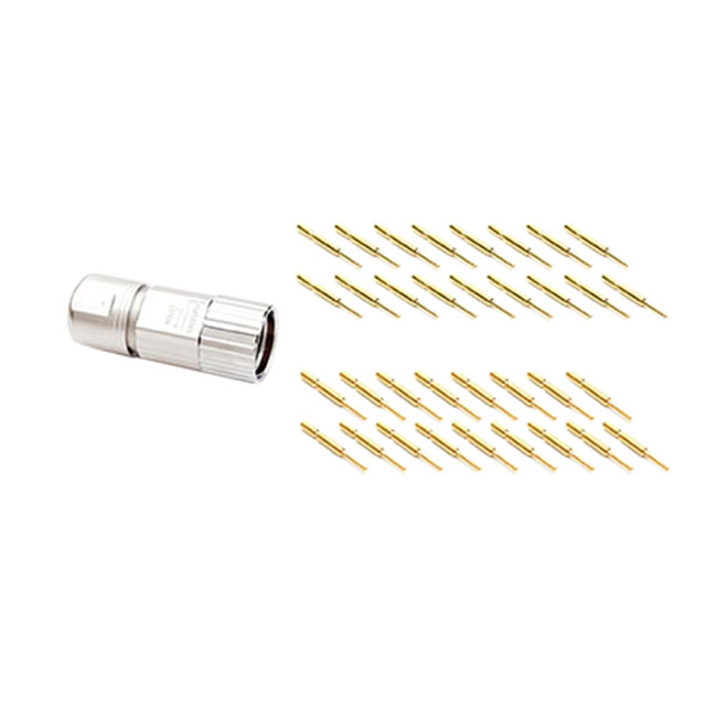 CONN PLUG MALE 17POS GOLD CRIMP