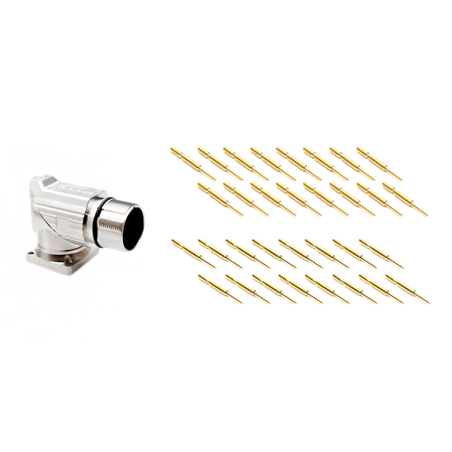 CONN RCPT MALE 16POS GOLD CRIMP