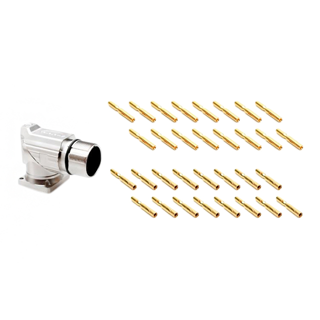 CONN RCPT FMALE 16POS GOLD CRIMP