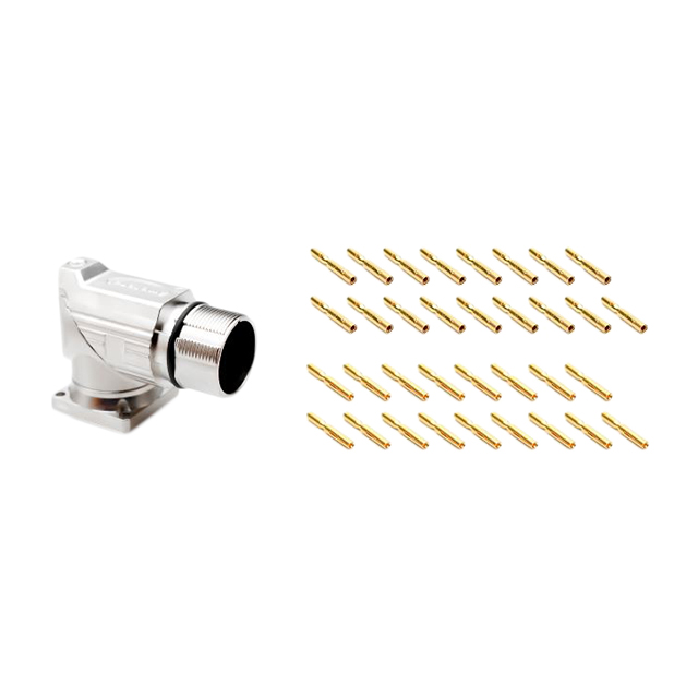 CONN RCPT FMALE 17POS GOLD CRIMP