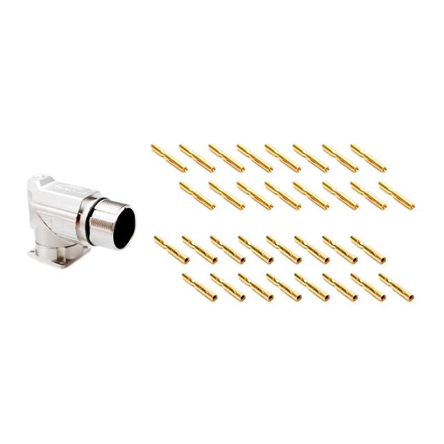 CONN RCPT FMALE 16POS GOLD CRIMP