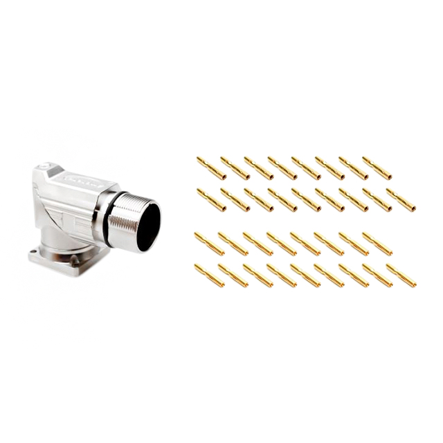 CONN RCPT FMALE 17POS GOLD CRIMP