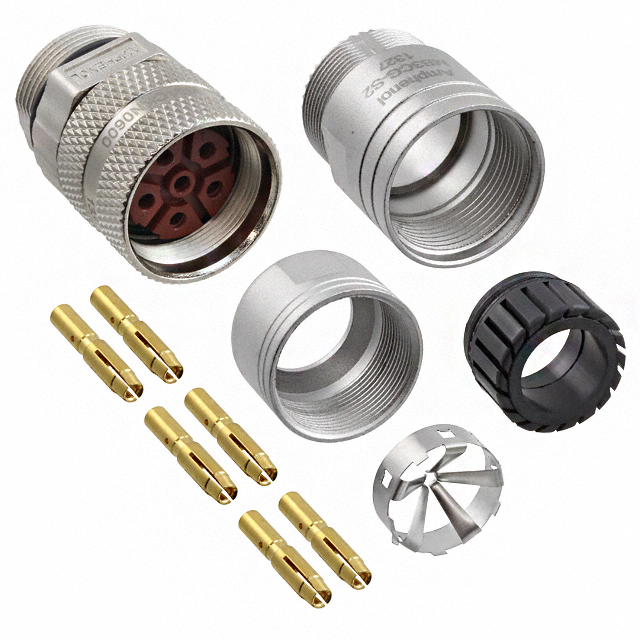 CONN PLUG FMALE 6POS GOLD CRIMP