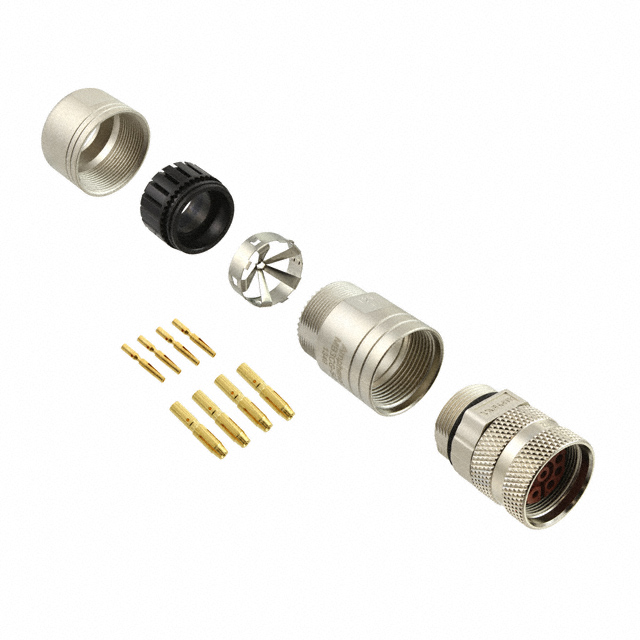 CONN PLUG FMALE 8POS GOLD CRIMP