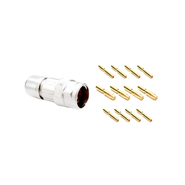 CONN PLUG FMALE 8POS GOLD CRIMP