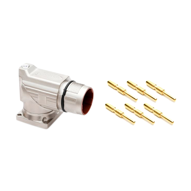 CONN RCPT MALE 6POS GOLD CRIMP
