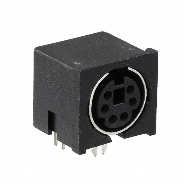 CONN RCPT FMALE MINI DIN 6P SLDR