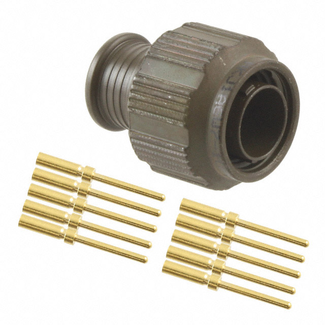CONN PLUG MALE 10POS GOLD CRIMP