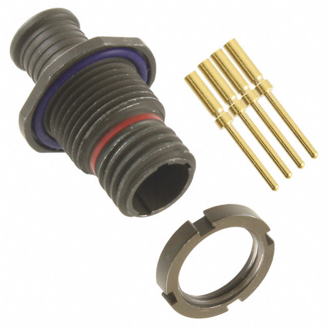 CONN RCPT MALE 4POS GOLD CRIMP