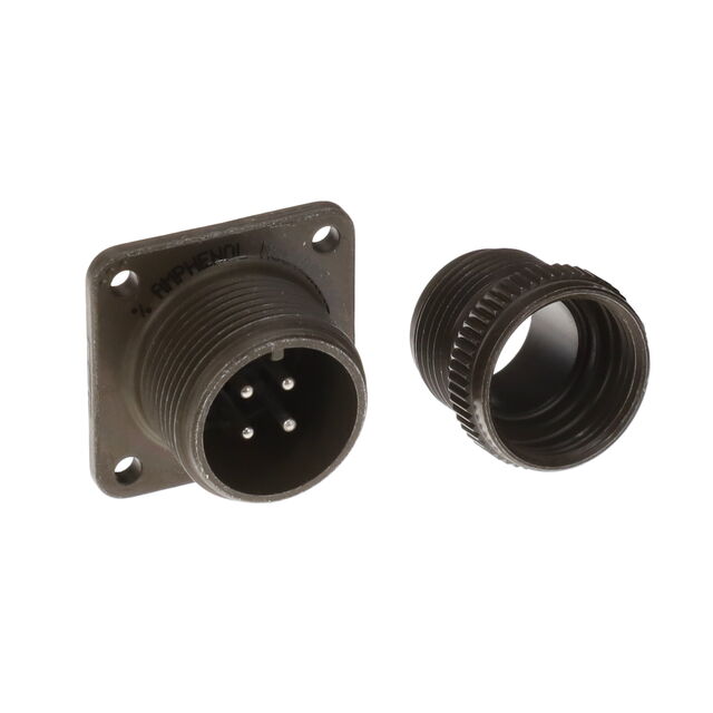 CONN RCPT MALE 4P SILV SLDR CUP