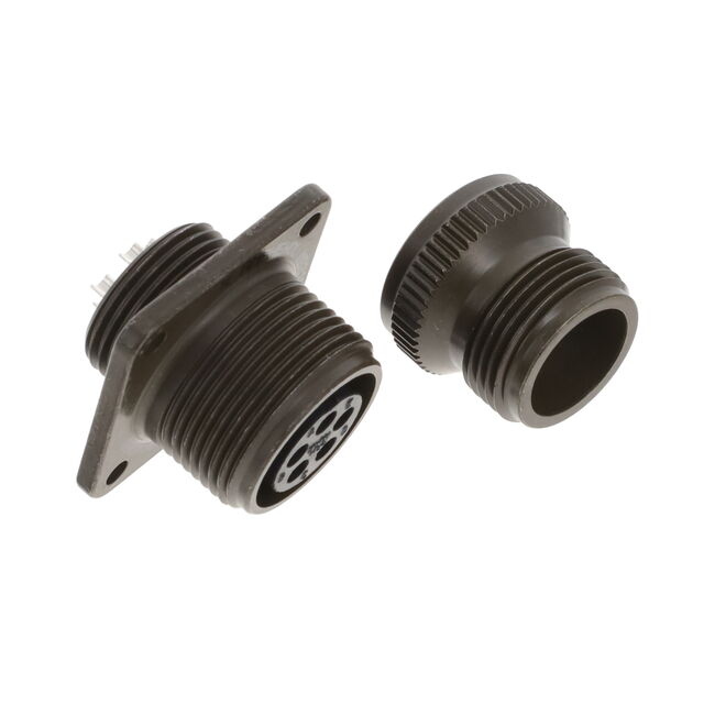 CONN RCPT FMALE 5P SILV SLDR CUP