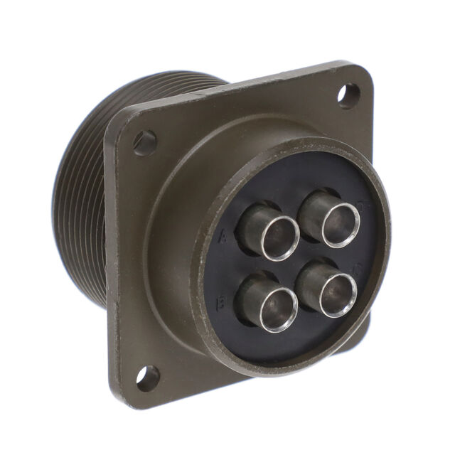 CONN RCPT MALE 4P SILV SLDR CUP