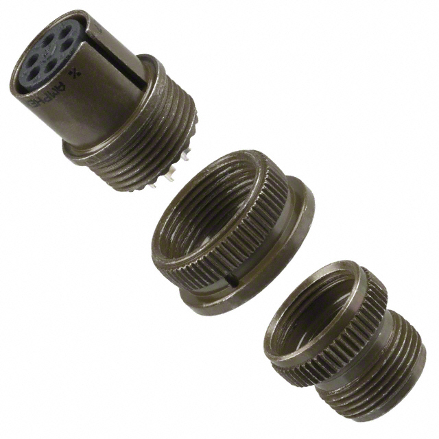 CONN PLUG FMALE 6P SILV SLDR CUP