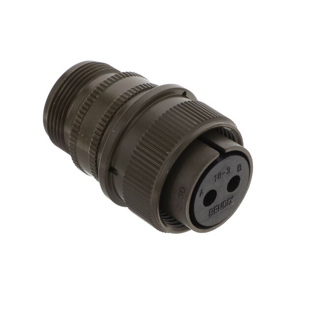 CONN PLUG FMALE 2P SILV SLDR CUP