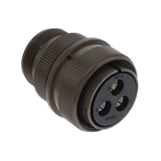 CONN PLUG FMALE 3P SILV SLDR CUP