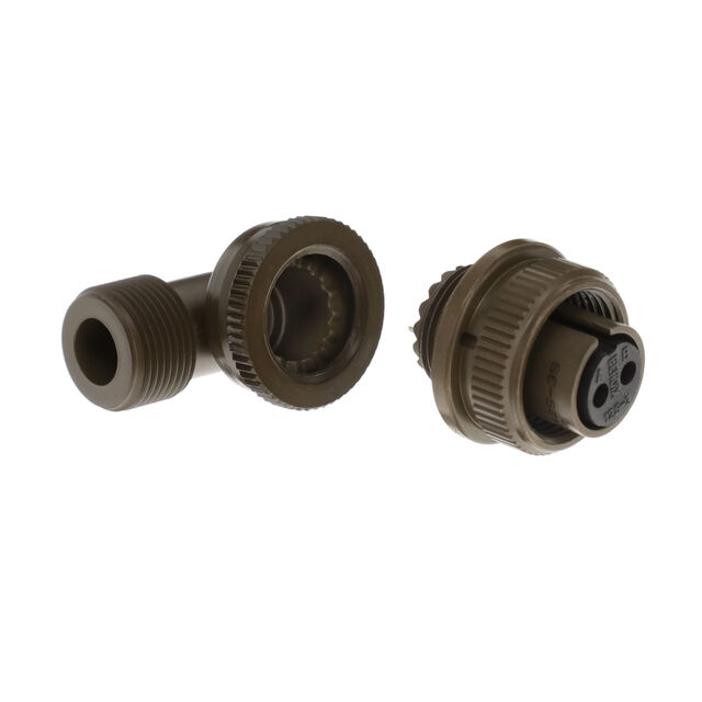 CONN PLUG FMALE 2P SILV SLDR CUP
