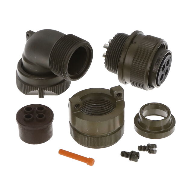 CONN PLUG FMALE 4P SOLDER CUP