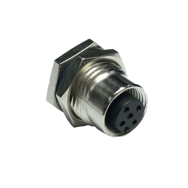 M SERIES, M12, 2A, 06 PINS, RECE