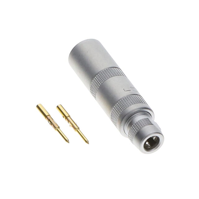 CONN CIRC RCPT 2POS GOLD CRIMP