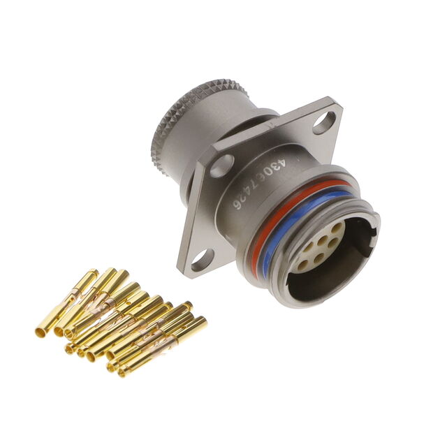 CONN RCPT FMALE 10POS GOLD CRIMP