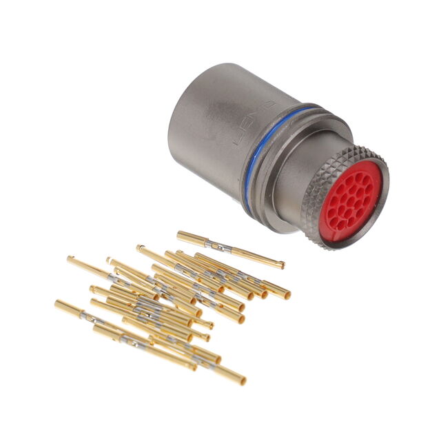 CONN RCPT FMALE 19POS GOLD CRIMP